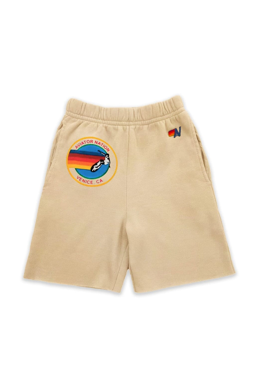 AVIATOR NATION VENICE KIDS SWEATSHORTS - SAND