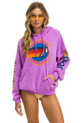 AVIATOR NATION LA JOLLA RELAXED PULLOVER HOODIE - NEON PURPLE