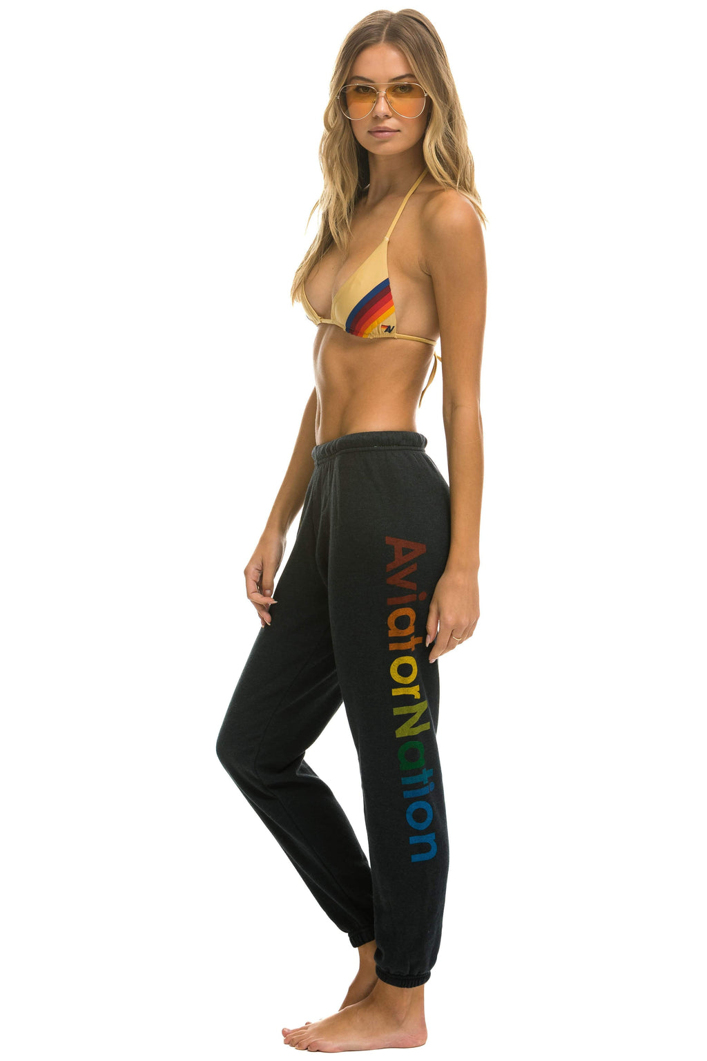 AVIATOR NATION LA JOLLA SWEATPANTS - CHARCOAL