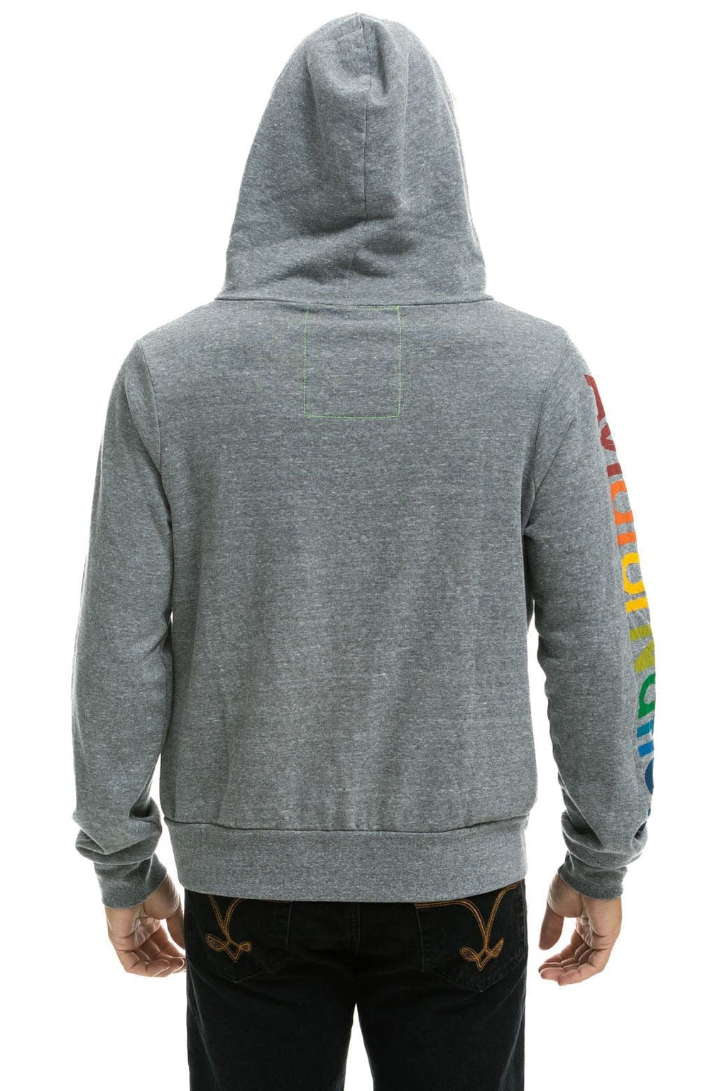 AVIATOR NATION LA JOLLA ZIP HOODIE - HEATHER GREY