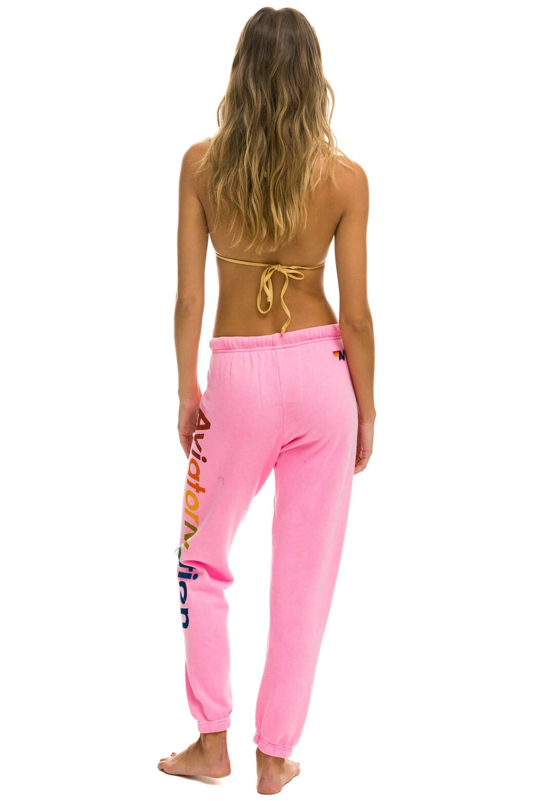 AVIATOR NATION LAS VEGAS SWEATPANT - NEON PINK