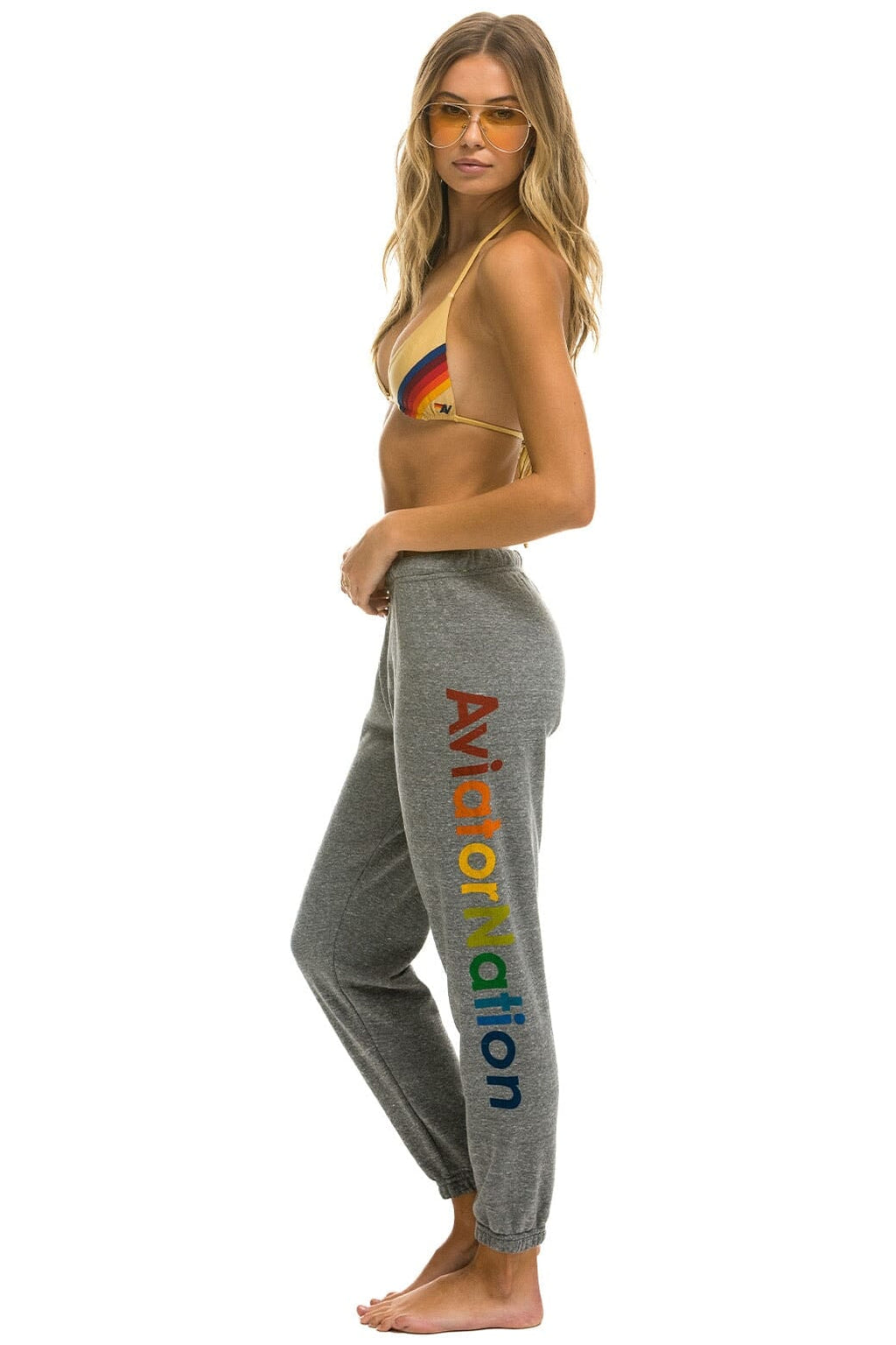 AVIATOR NATION LAS VEGAS SWEATPANTS - HEATHER GREY