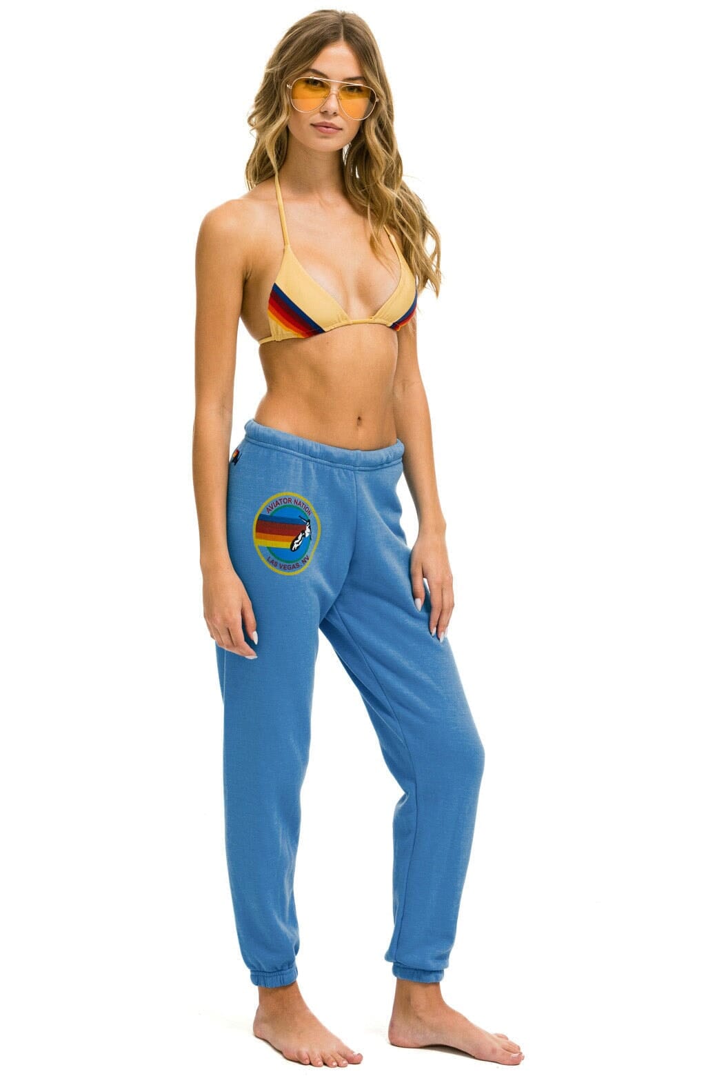 AVIATOR NATION LAS VEGAS WOMENS SWEATPANTS - COBALT