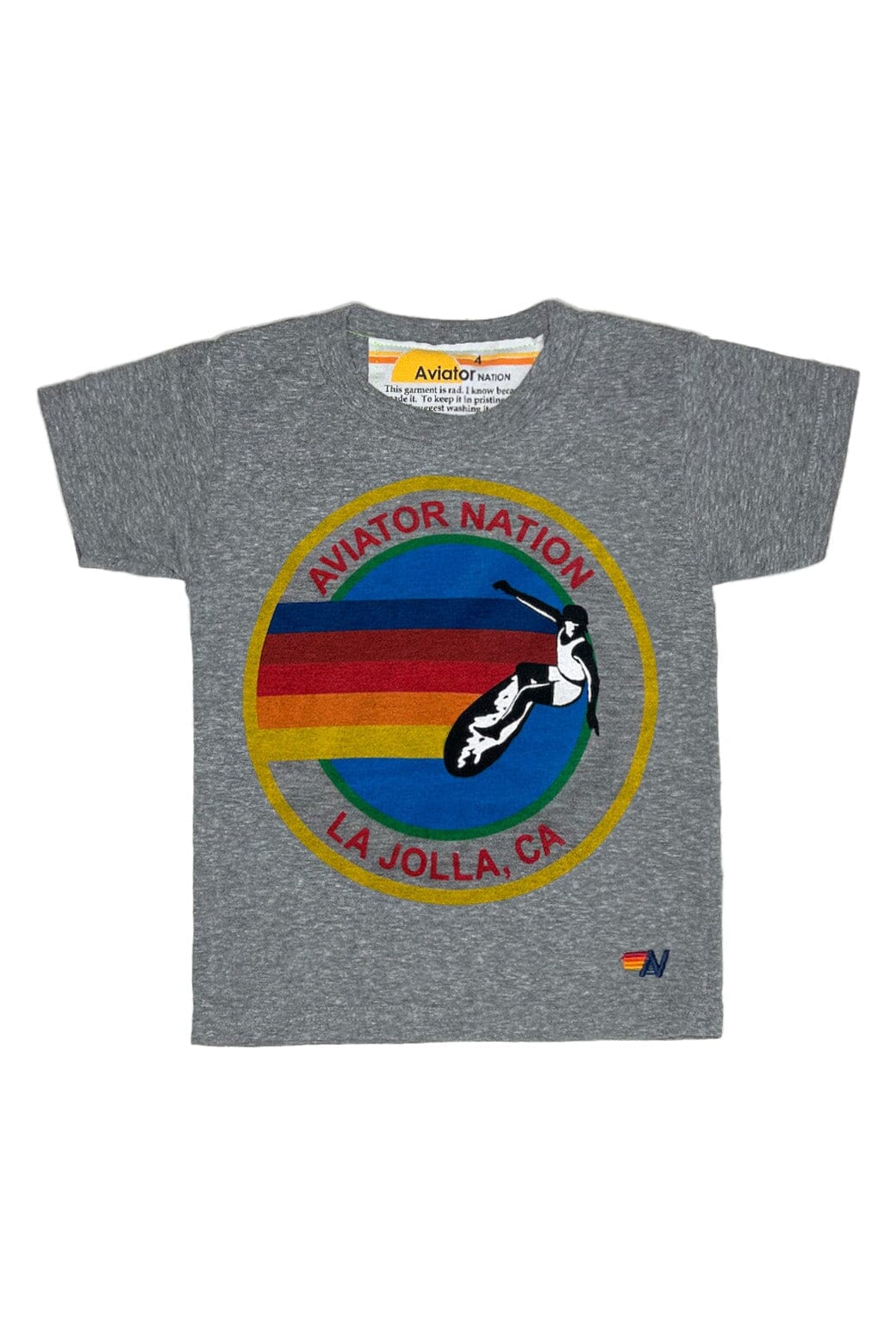 KIDS AVIATOR NATION LA JOLLA TEE - HTHR