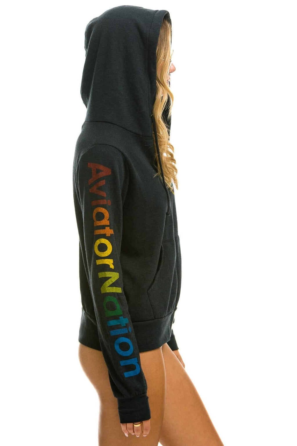 AVIATOR NATION MALIBU HOODIE - CHARCOAL