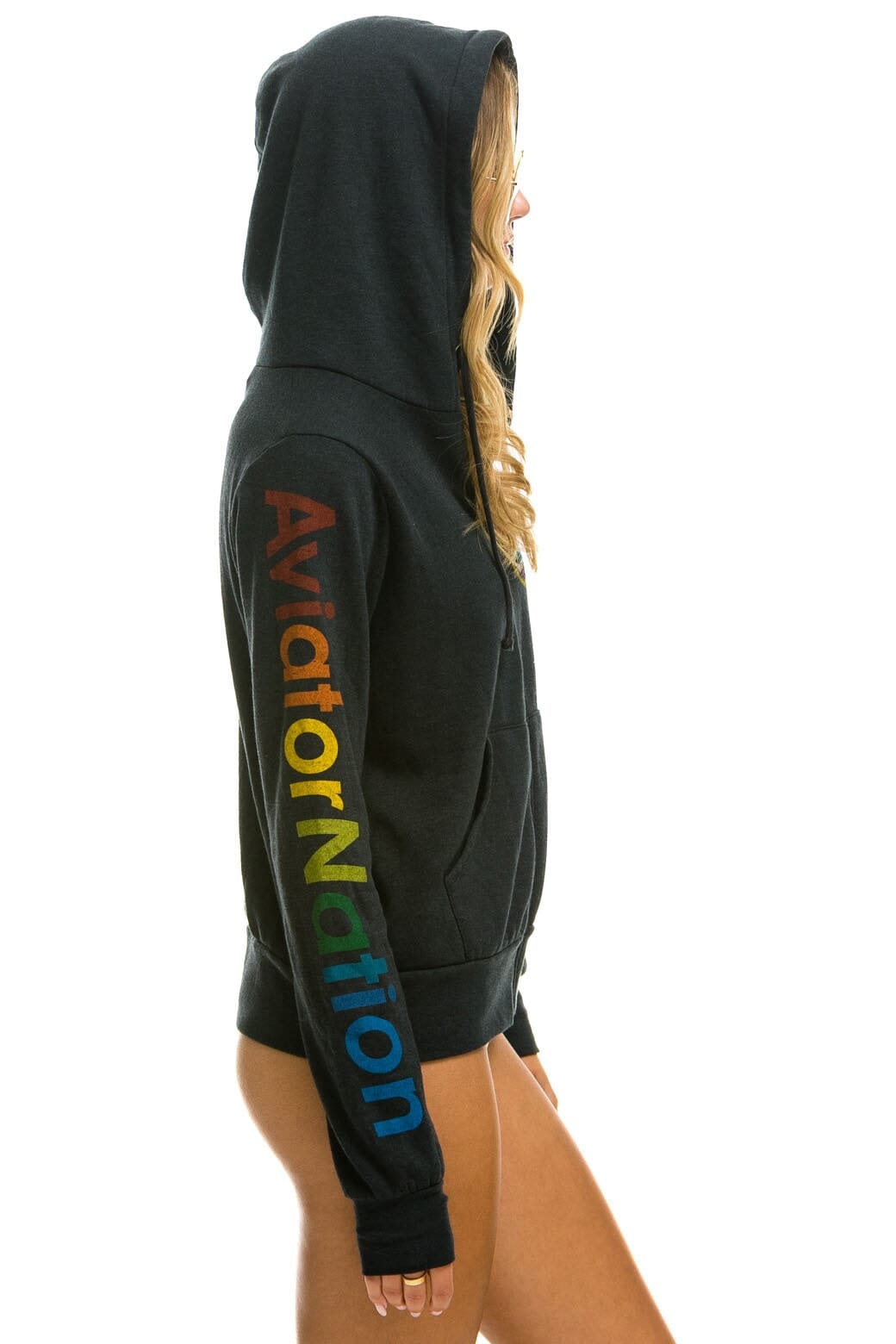 AVIATOR NATION MALIBU HOODIE - CHARCOAL