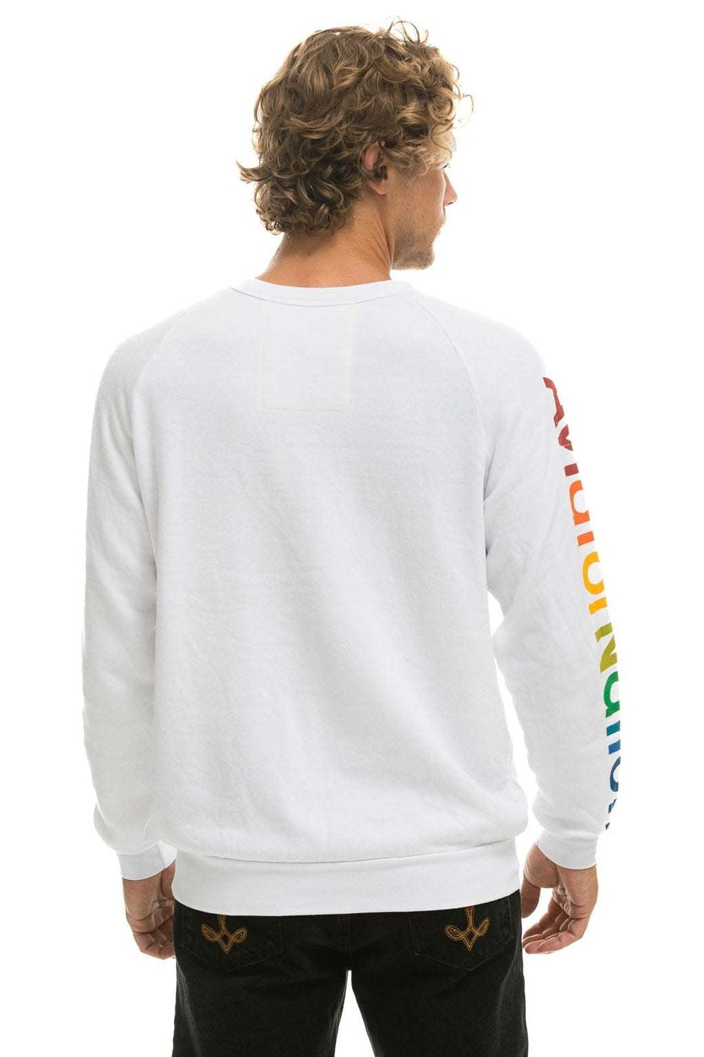 AVIATOR NATION MALIBU SWEATSHIRT - WHITE