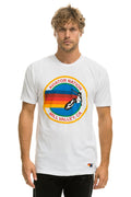 AVIATOR NATION MILL VALLEY CREW TEE SHIRT - WHITE