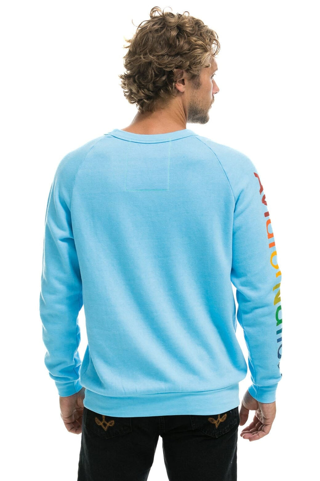AVIATOR NATION NASHVILLE CREW SWEATSHIRT - SKY
