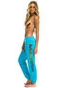 AVIATOR NATION VENICE SWEATPANTS - NEON BLUE