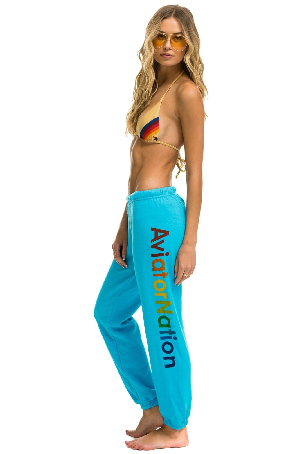 AVIATOR NATION VENICE SWEATPANTS - NEON BLUE