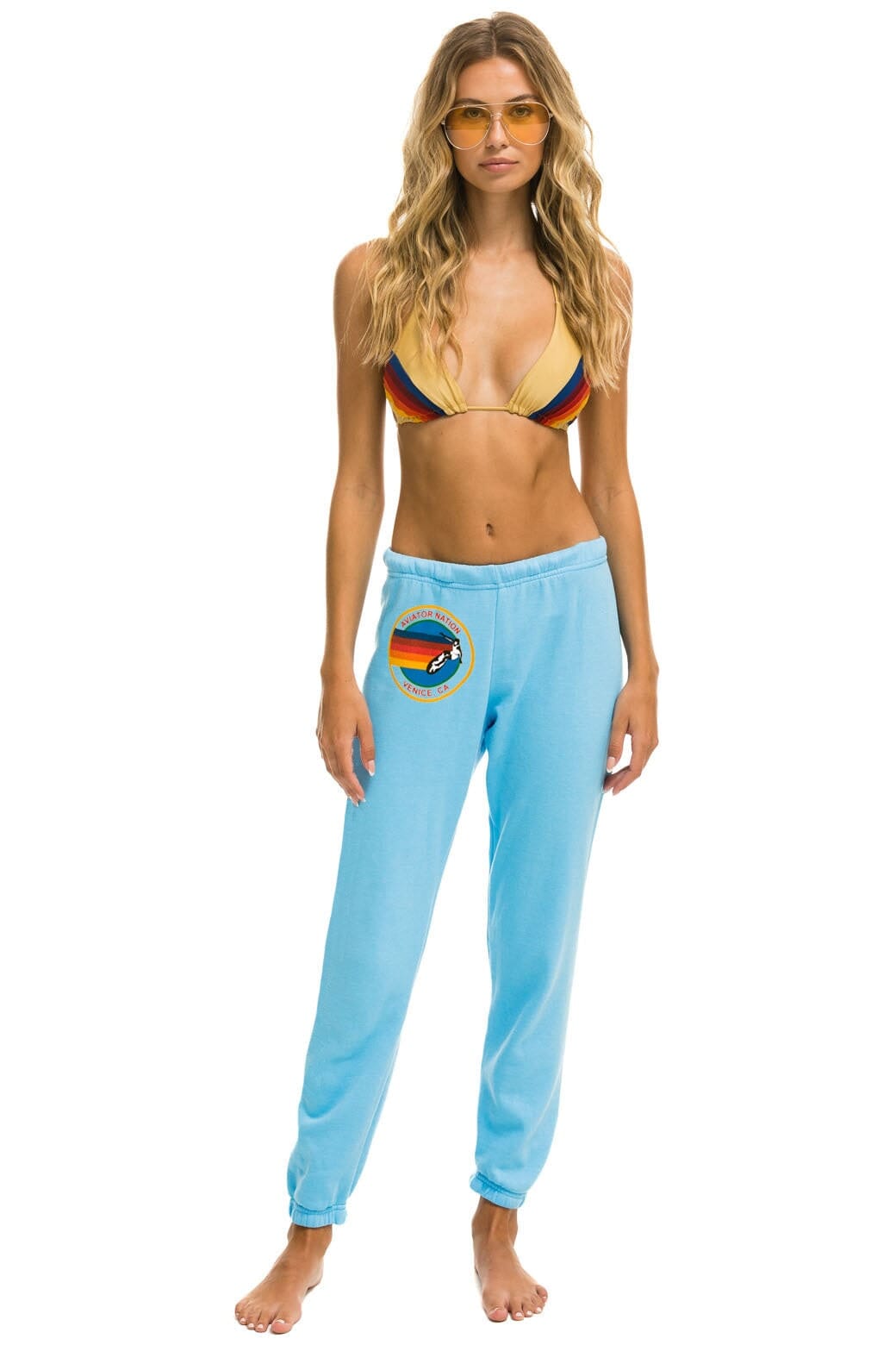 AVIATOR NATION VENICE SWEATPANTS - SKY
