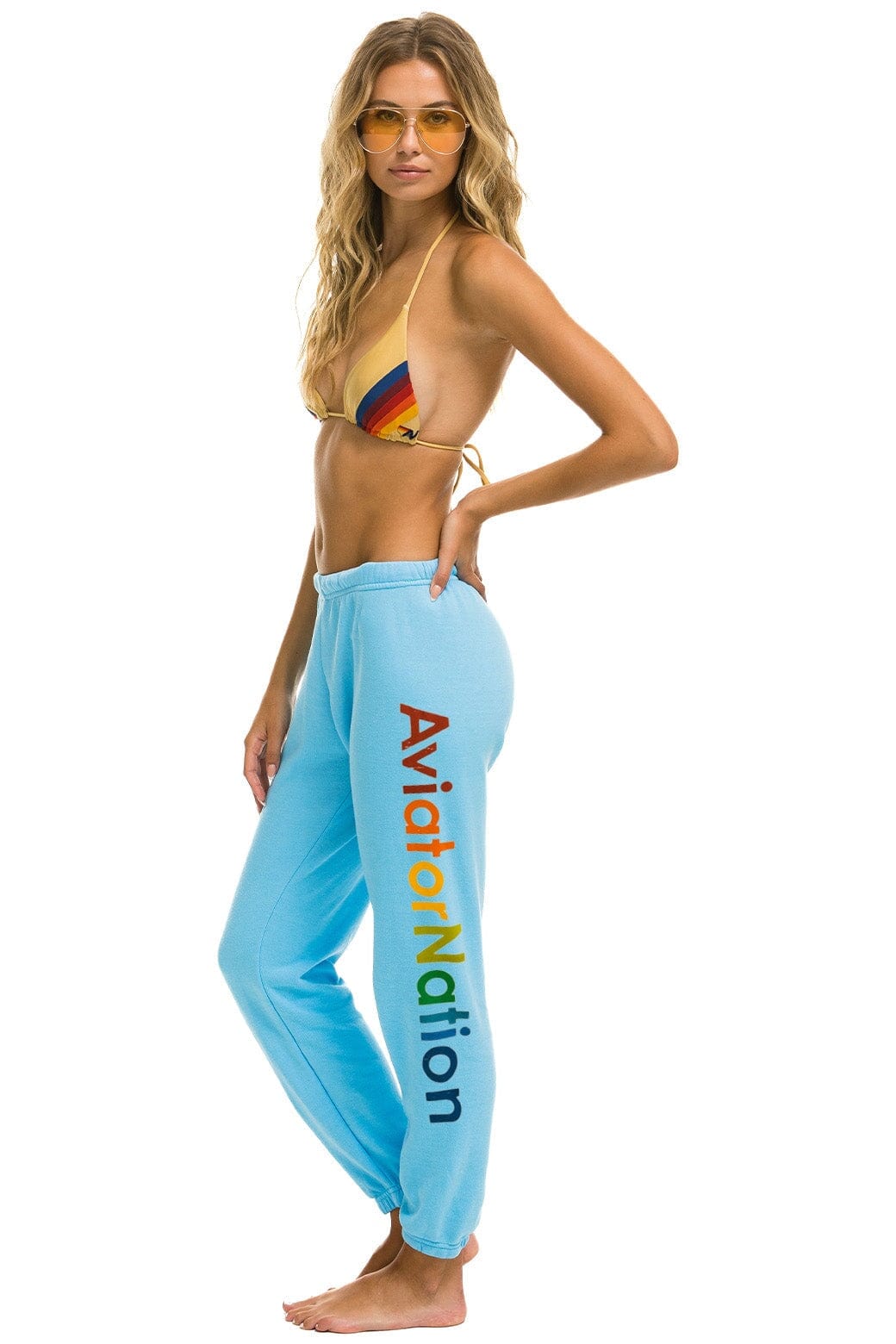 AVIATOR NATION VENICE SWEATPANTS - SKY
