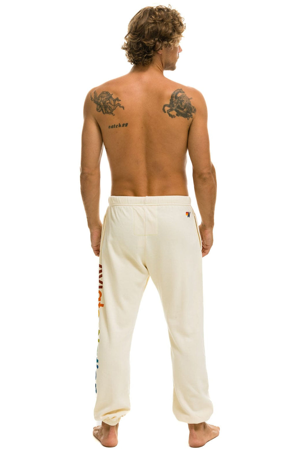 AVIATOR NATION VENICE SWEATPANTS - VINTAGE WHITE