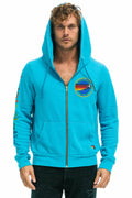 AVIATOR NATION VAIL ZIP HOODIE - NEON BLUE