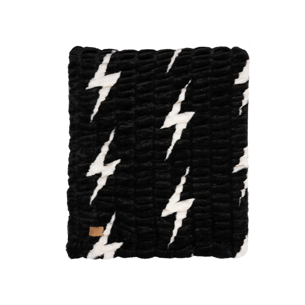 Aviator Nation x Lola Blanket - Black White Bolt