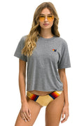 BASIC BOYFRIEND TEE - HEATHER GREY
