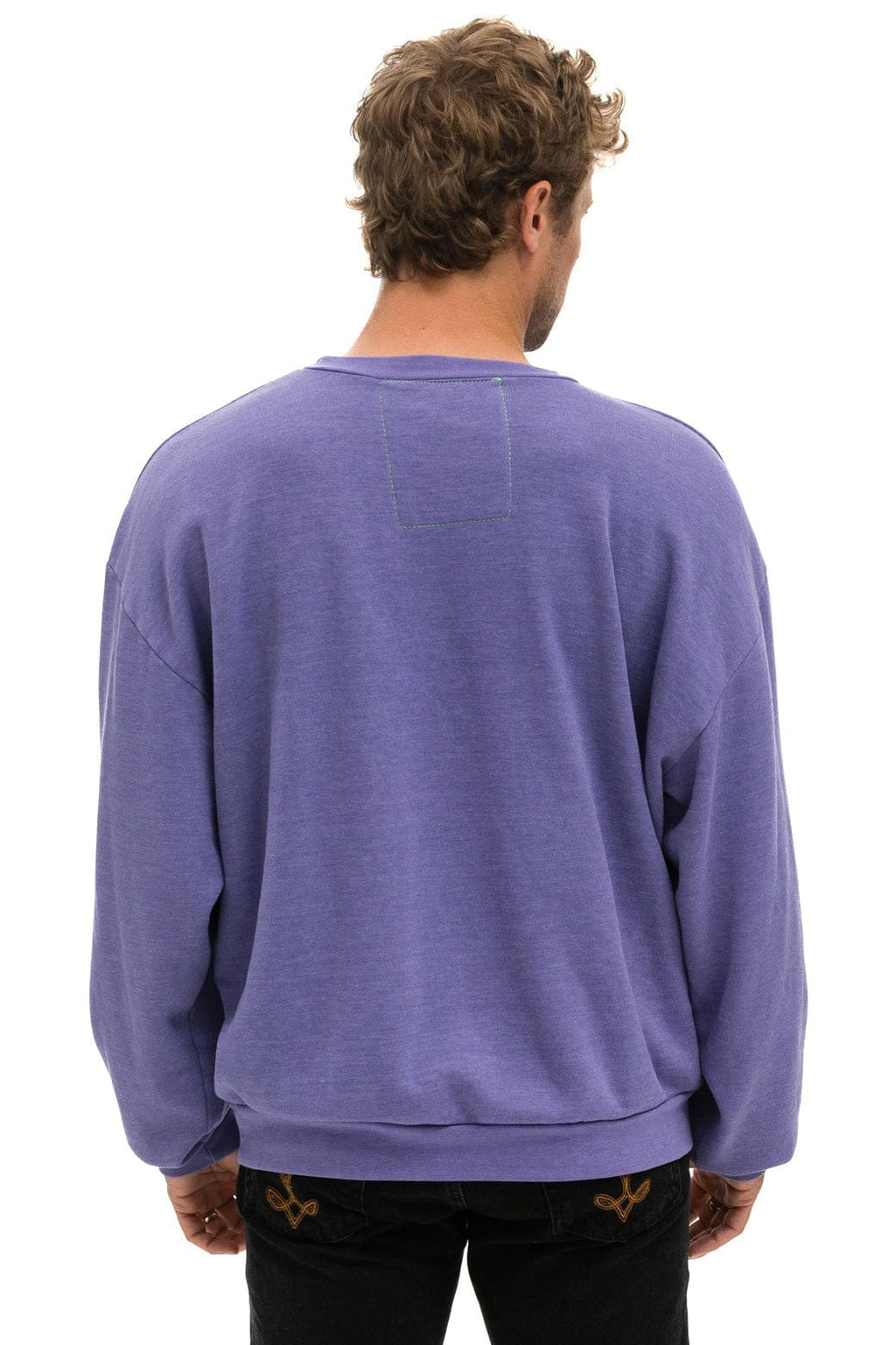 BOLT 2 RELAXED CREW SWEATSHIRT - LAVENDER NEON PINK
