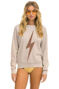 BOLT CREW SWEATSHIRT - SAND MOCHA