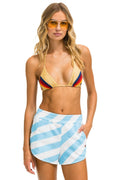 CAUTION WOMENS LOUNGER SHORT - WHITE SKY