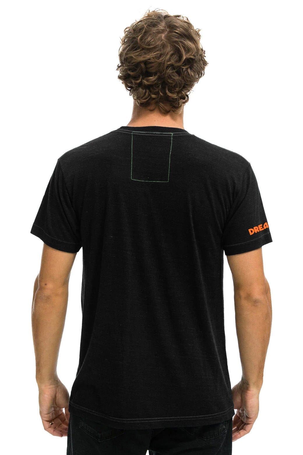DREAMLAND TIGER SMALL PRINT CREW TEE - BLACK