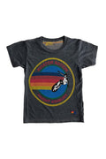 KIDS AVIATOR NATION HAIGHT ASHBURY TEE - CHARCOAL