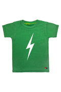 KIDS BOLT TEE - KELLY GREEN