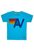 KIDS LOGO TEE - NEON BLUE