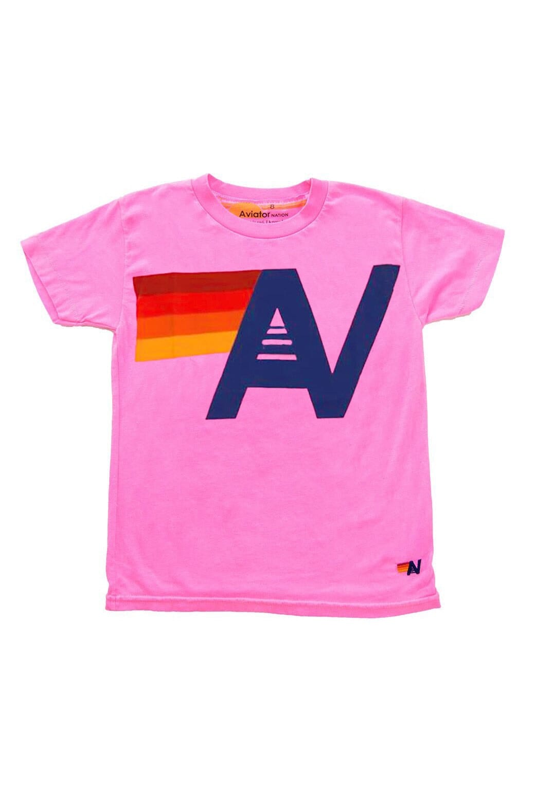 KIDS LOGO TEE - NEON PINK