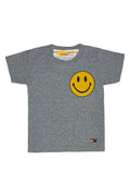 KIDS SMILEY 2 TEE - HEATHER GREY