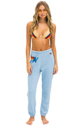 LOGO STITCH SWEATPANTS - ICE
