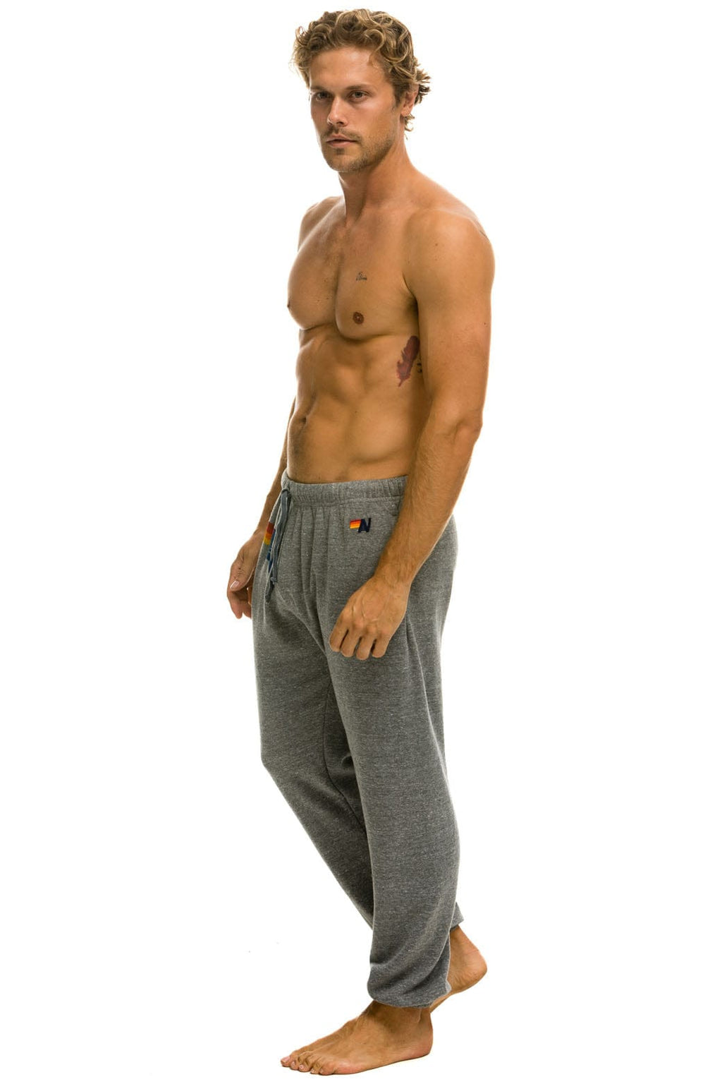 LOGO SWEATPANTS - HEATHER GREY