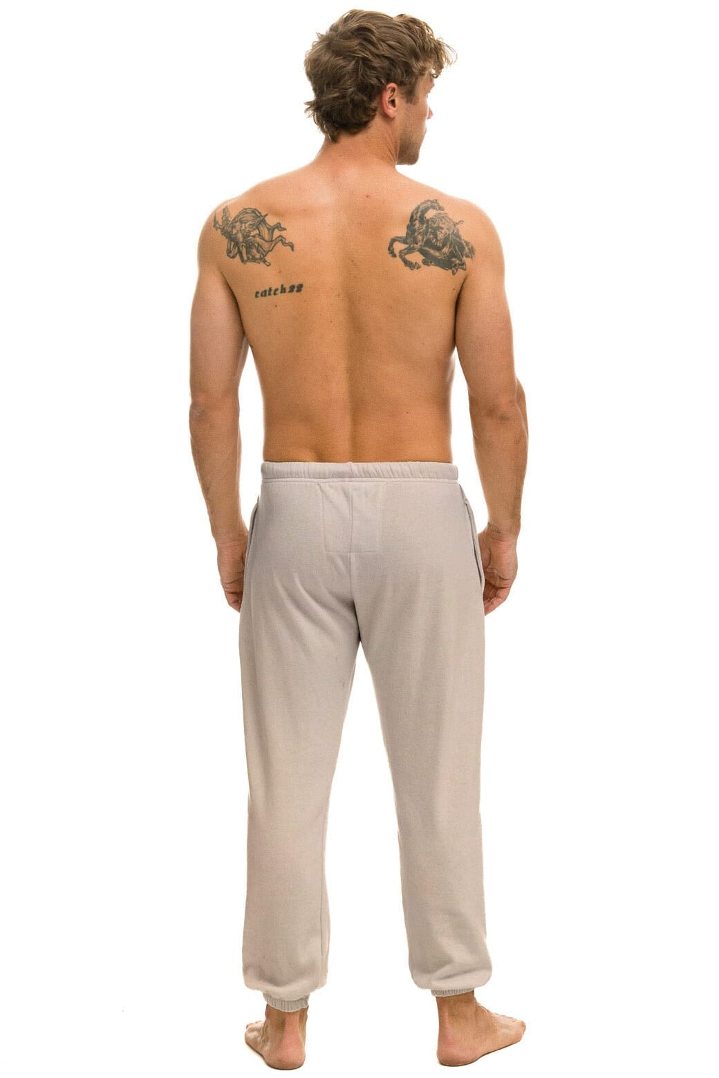 LOGO SWEATPANTS - SAND