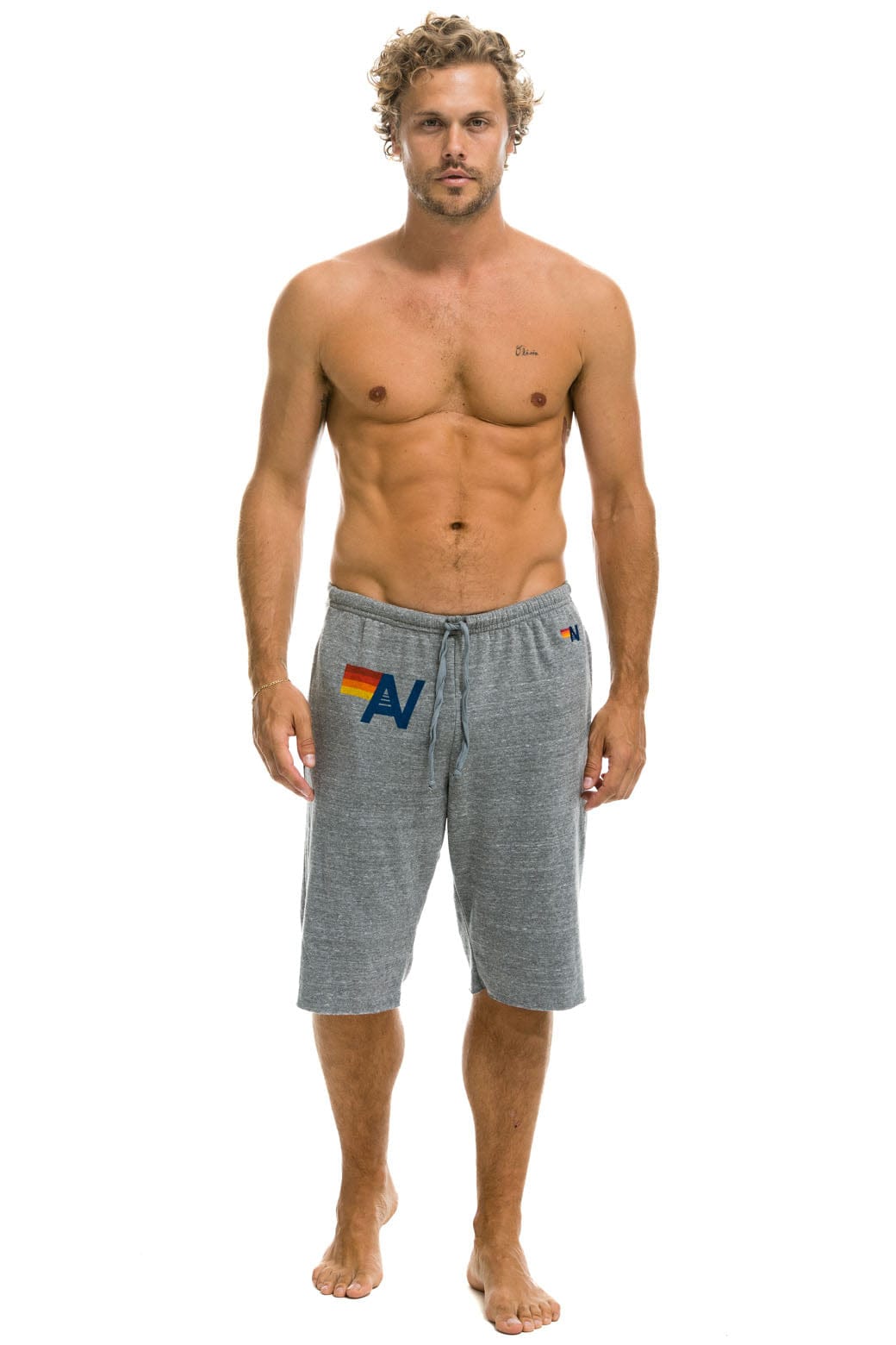 LOGO SWEATSHORTS - HEATHER GREY