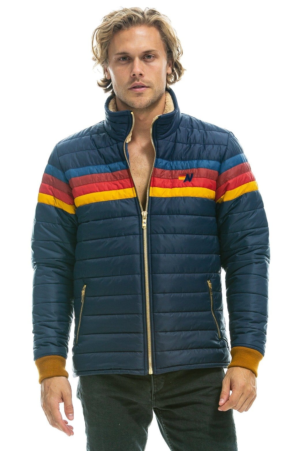 4 STRIPE JACKET - NAVY