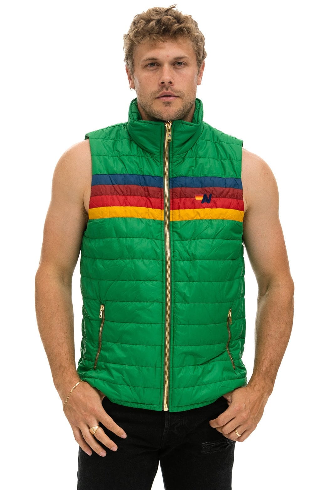 MENS 4 STRIPE VEST - AMAZON