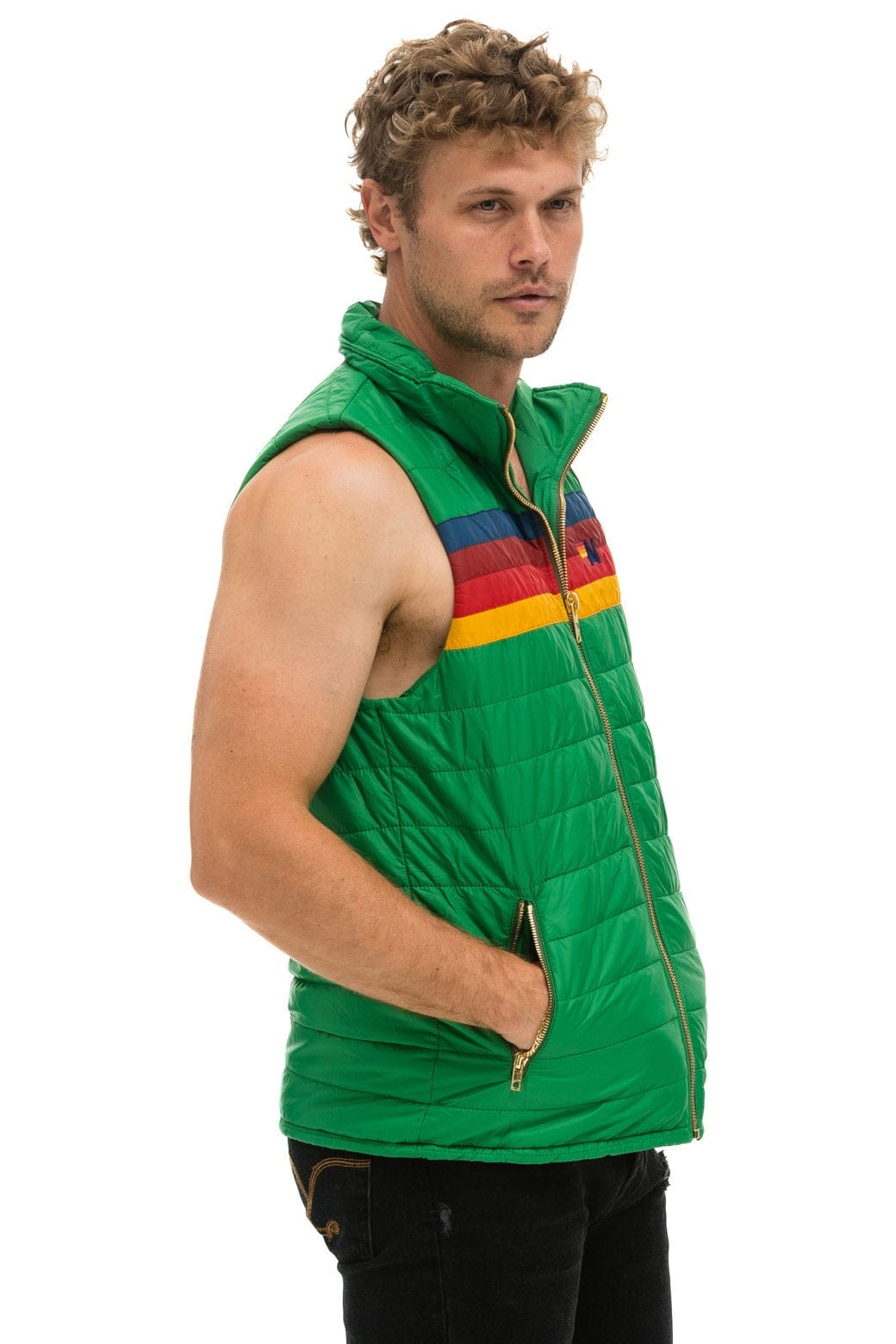 MENS 4 STRIPE VEST - AMAZON