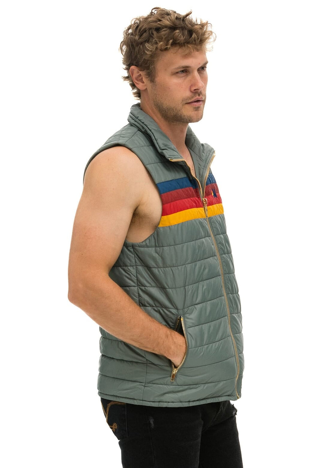 MENS 4 STRIPE VEST - SEDONA