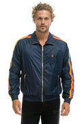 MENS 4 STRIPE WINDBREAKER - NAVY