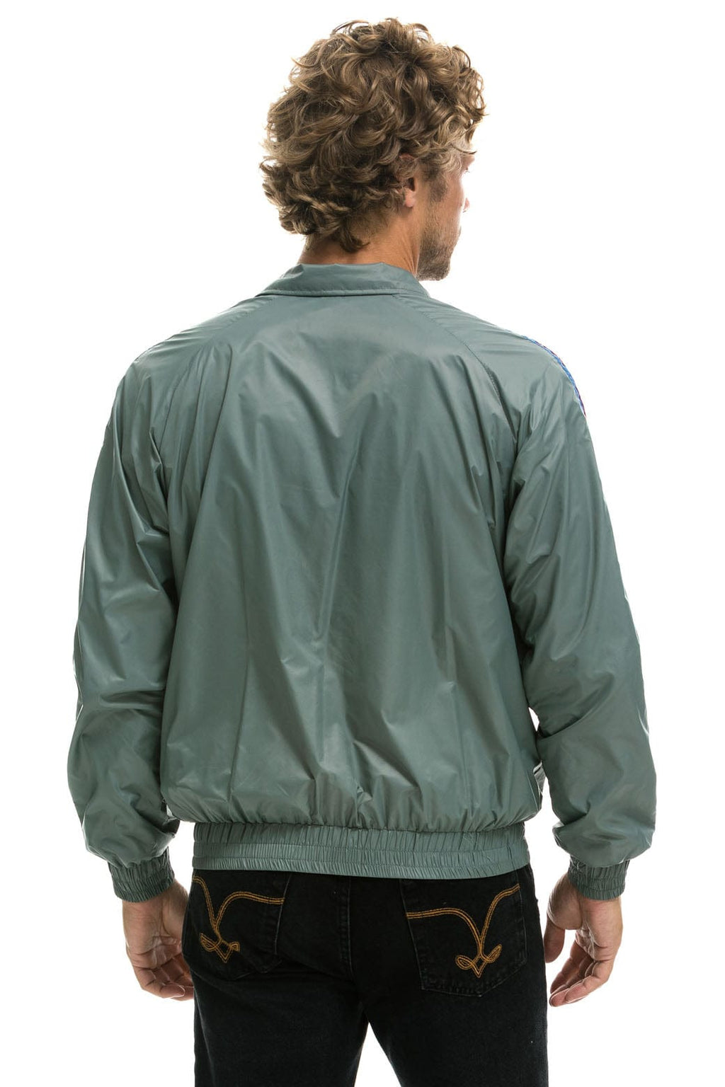 MENS 4 STRIPE WINDBREAKER - SEDONA