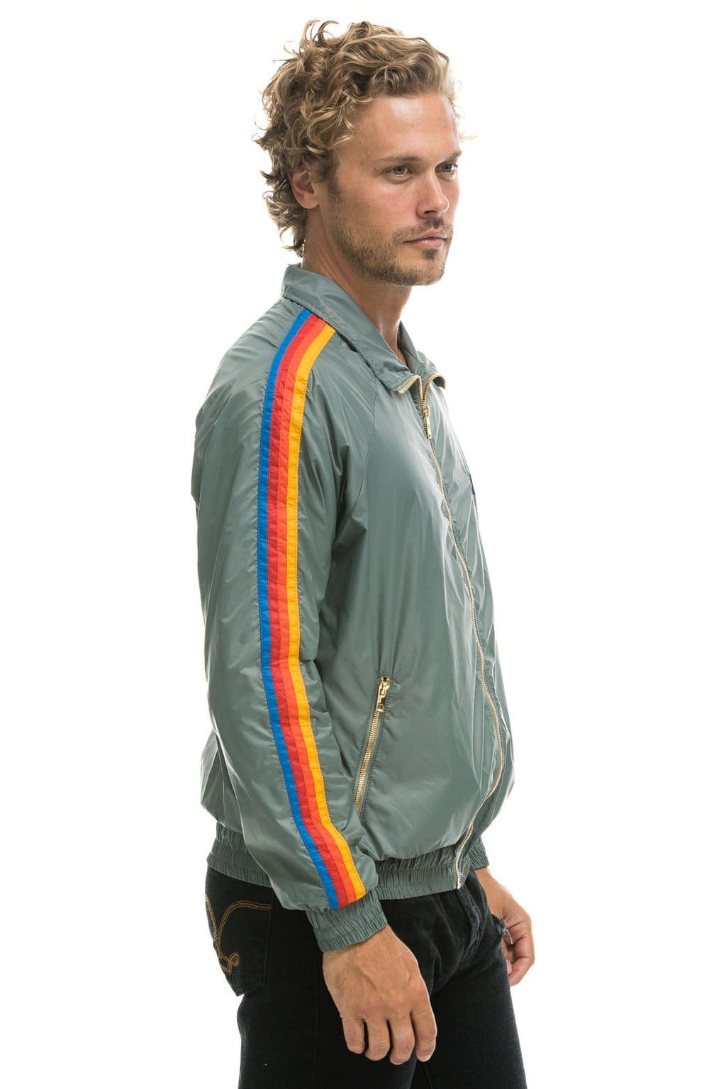 MENS 4 STRIPE WINDBREAKER - SEDONA