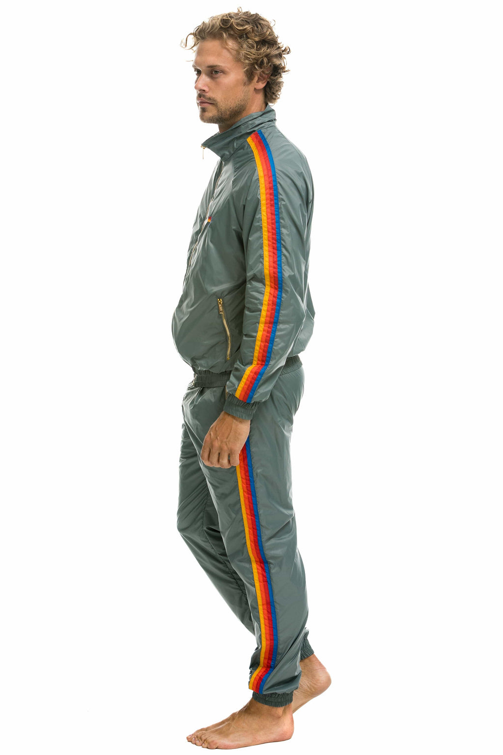 MENS 4 STRIPE WINDBREAKER - SEDONA