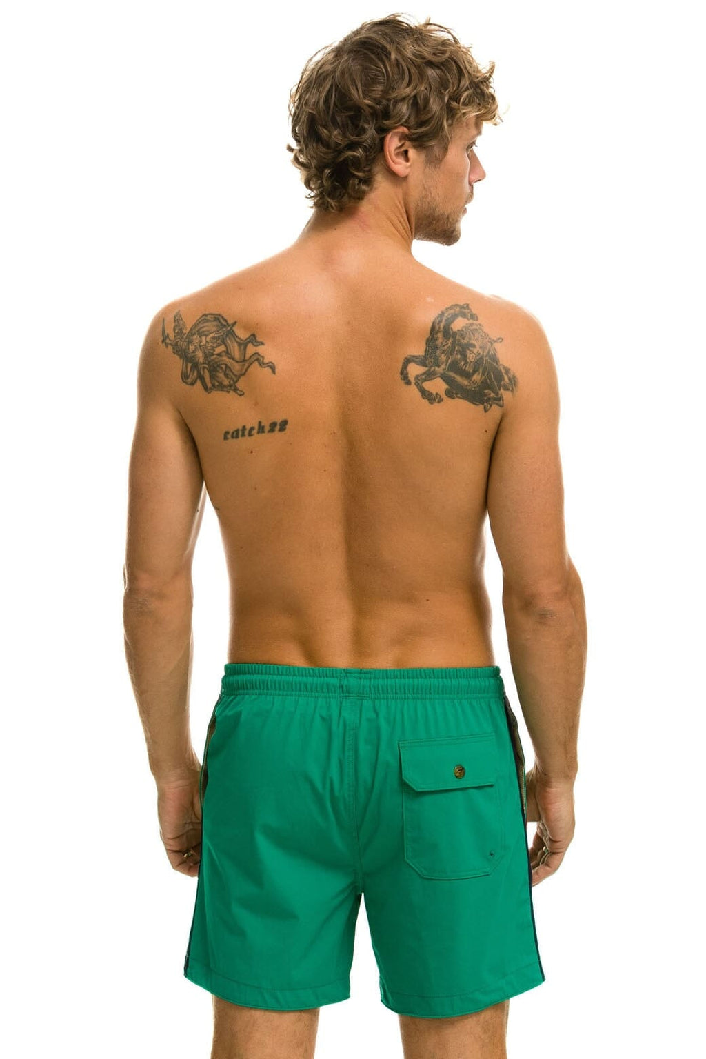 MENS 5 STRIPE FLEX SHORTS - AMAZON
