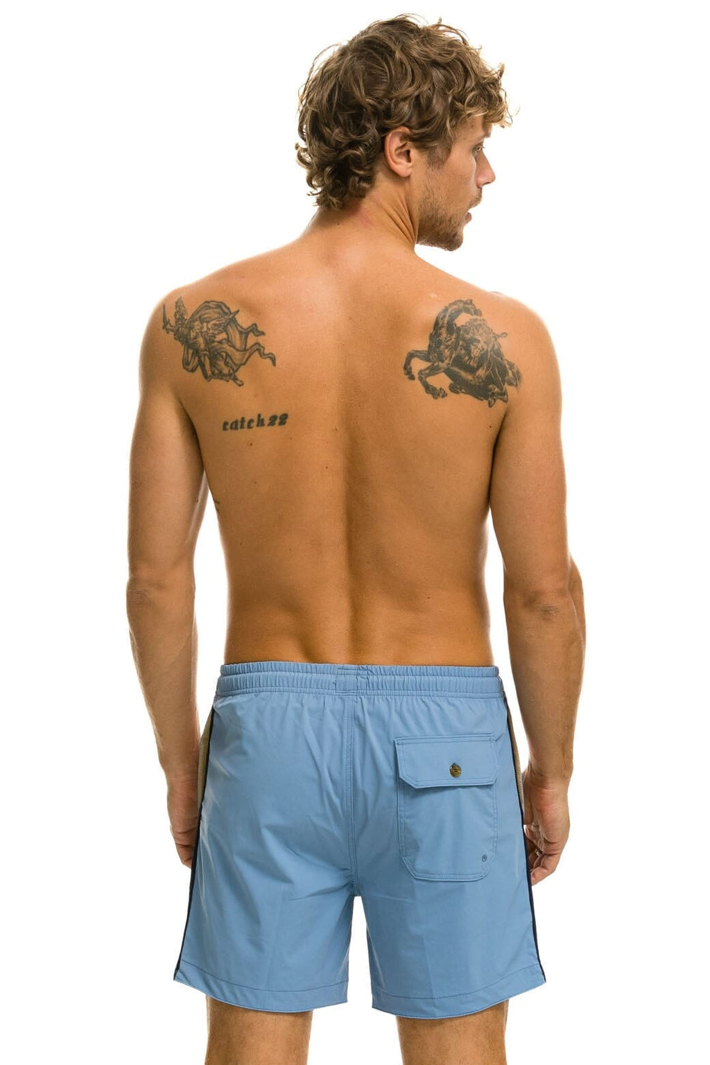 MENS 5 STRIPE FLEX SHORTS - ISLANDA