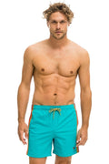 MENS 5 STRIPE FLEX SHORTS - JADE