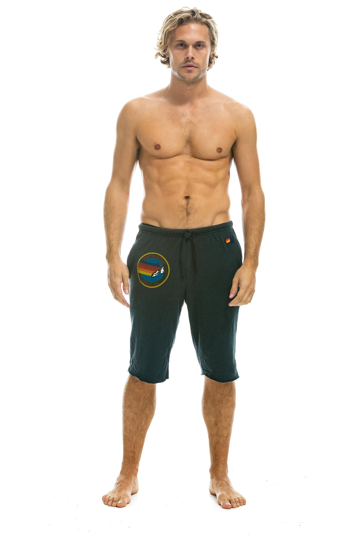 AVIATOR NATION VENICE SWEATSHORTS - CHARCOAL