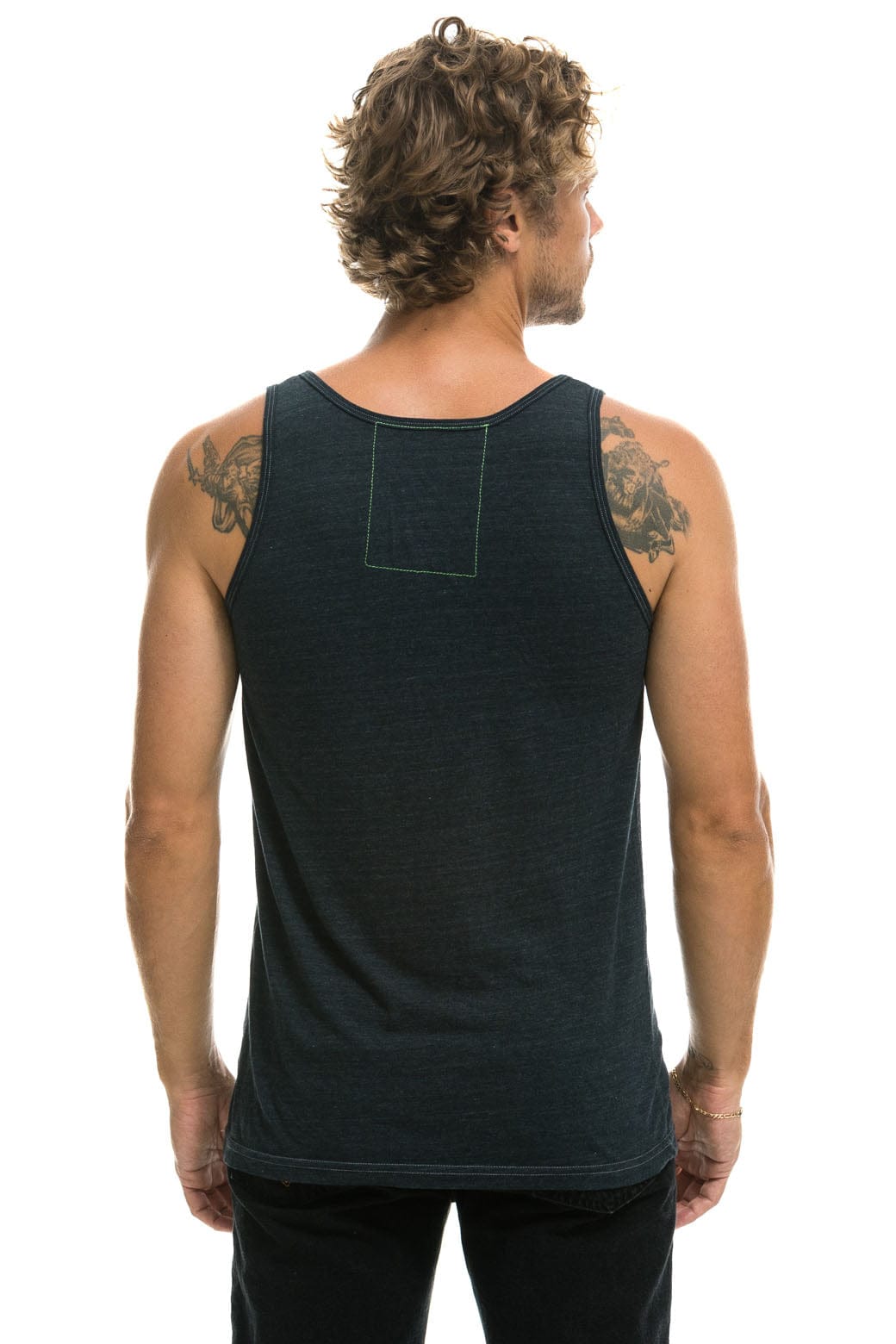 MENS AVIATOR NATION VENICE TANK - CHARCOAL
