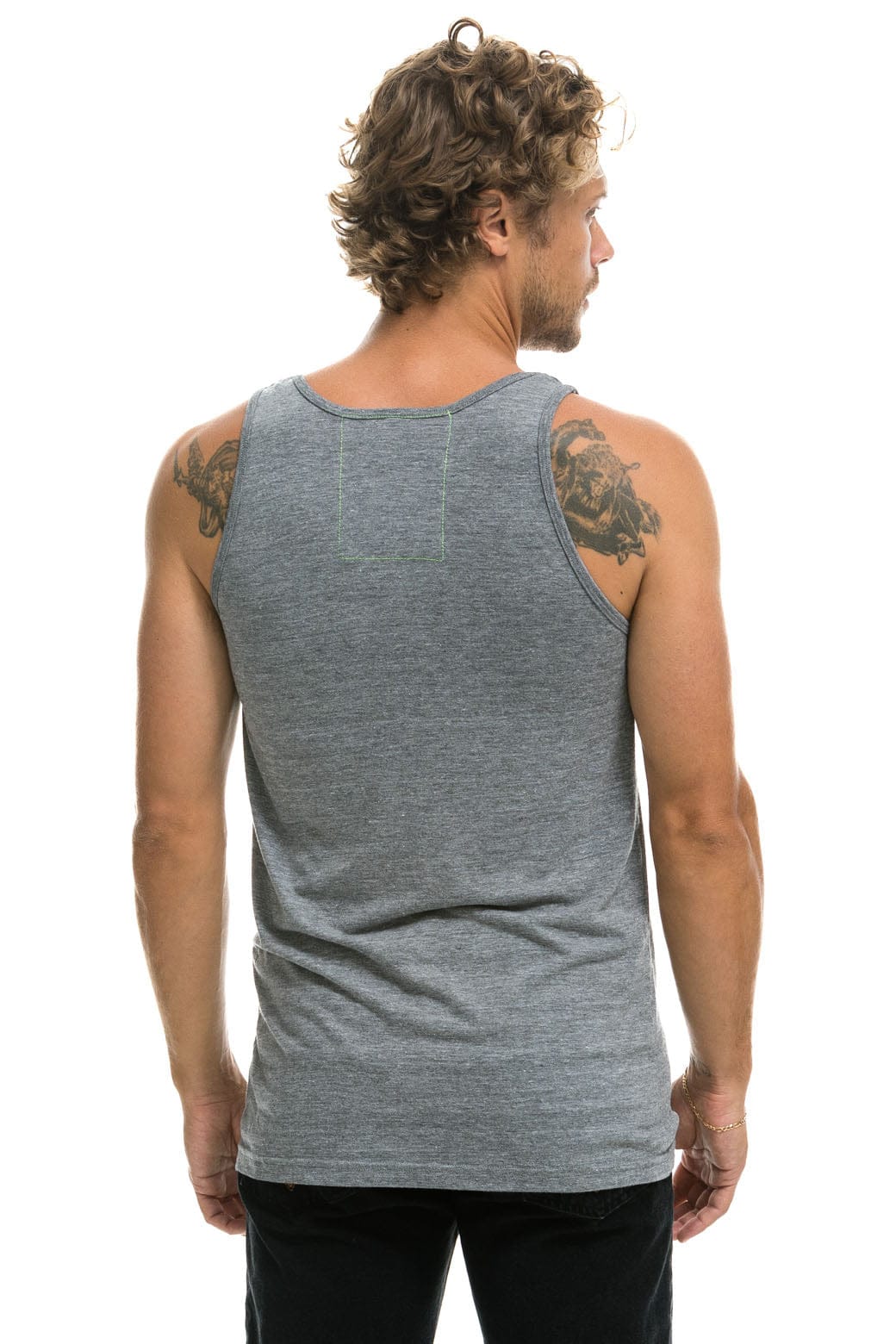 MENS AVIATOR NATION VENICE TANK - HEATHER GREY