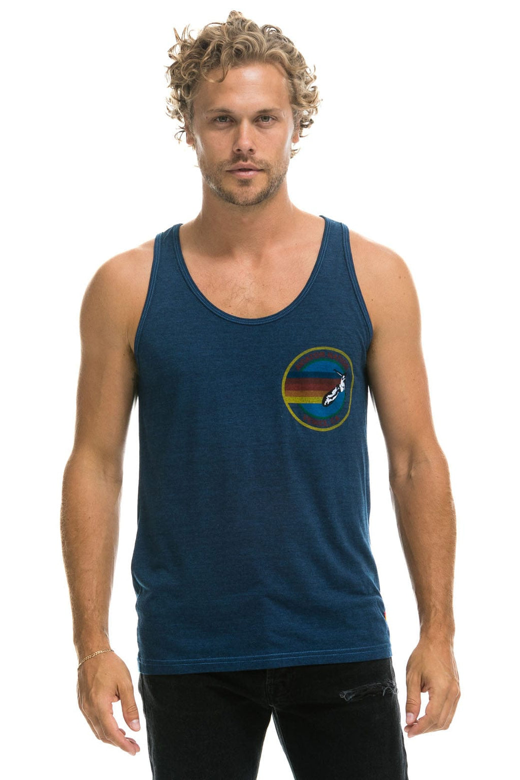 MENS AVIATOR NATION VENICE TANK - NAVY