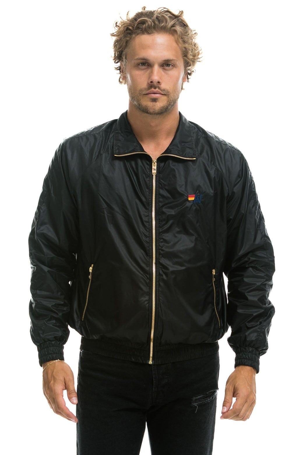 MENS BASIC WINDBREAKER - BLACK